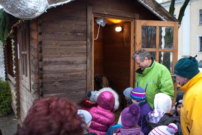 Prakartėlė kartu su avelėmis iškeliauja Iš Kauno rotušės aikštės