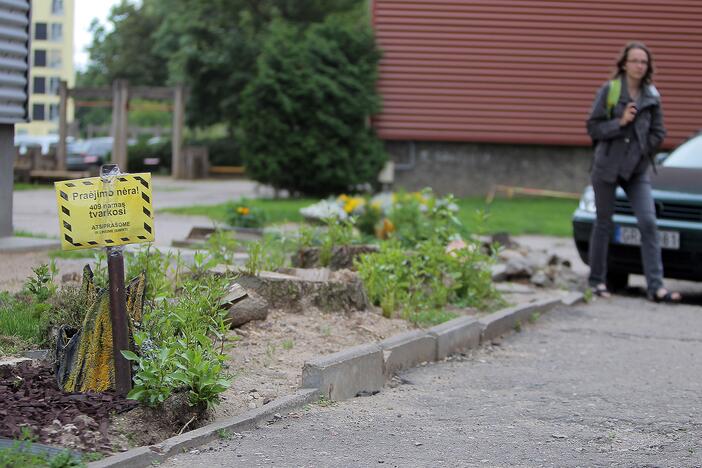 Tvarkoma Kalniečių turgaus aikštelė