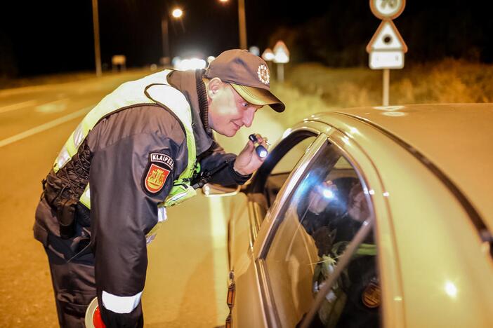 Naktinis policijos reidas Klaipėdoje