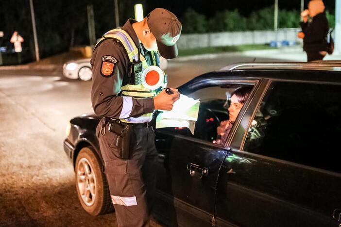 Naktinis policijos reidas Klaipėdoje