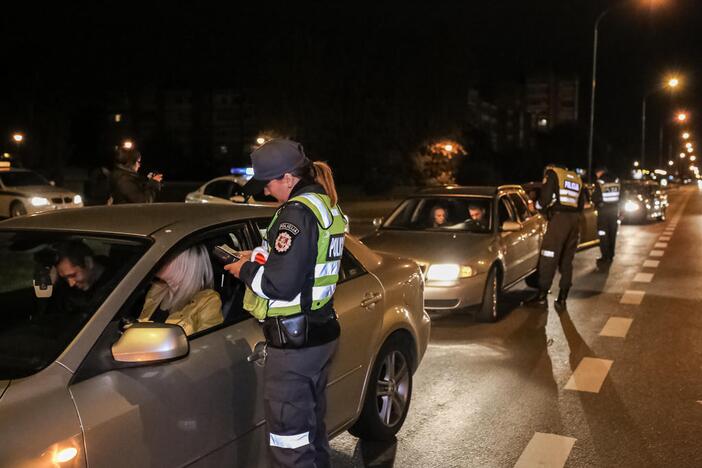 Naktinis policijos reidas Klaipėdoje