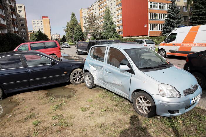 Avarija Smiltelės, I. Simonaitytės ir Laukininkų gatvių sankryžoje