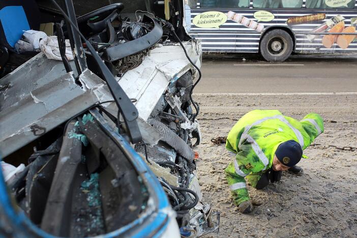 Kaktomuša susidūrė keleiviniai autobusai