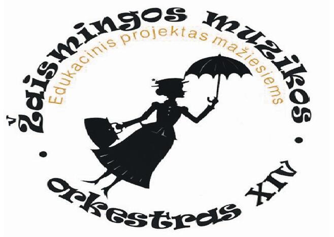 „Žaismingos muzikos orkestro XIV“ logotipas.