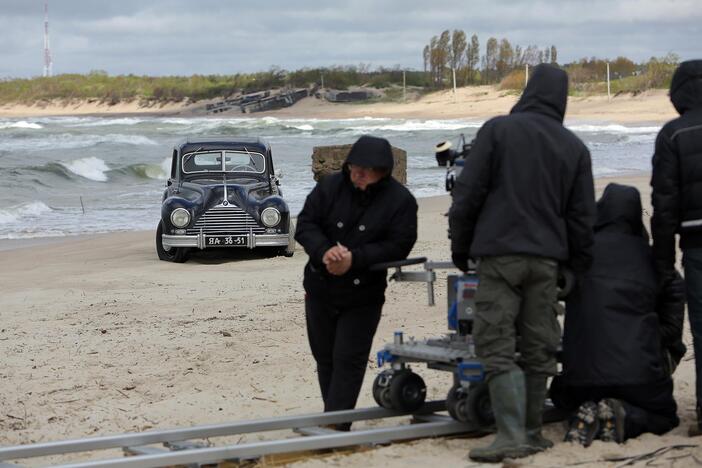 Filmo "Svetimi" filmavimas pajūryje