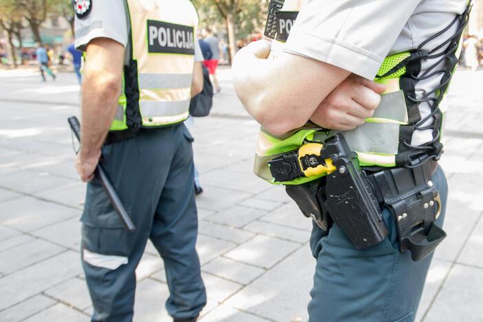 Protesto akcija Laisvės alėjoje