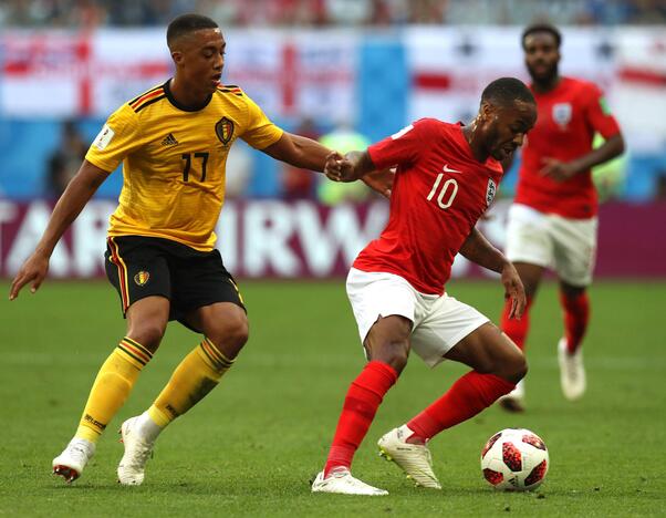 Pasaulio futbolo čempionatas: Belgija - Anglija 2:0