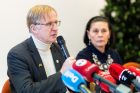 Spaudos konferencija apie Leipalingyje rastus partizanų palaikus Spaudos konferencija apie Leipalingyje rastus partizanų palaikus