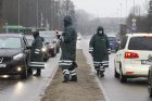 Klaipėdos policijos pareigūnai dirba postuose Klaipėdos policijos pareigūnai dirba postuose