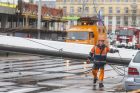 Sostinės Kauno gatvėje nukrito kranas Sostinės Kauno gatvėje nukrito kranas