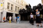 Prie Nacionalinio dramos teatro – performansas Ukrainai Prie Nacionalinio dramos teatro – performansas Ukrainai