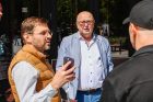 A. Kandrotas-Celofanas su pasekėjais prie Kauno savivaldybės A. Kandrotas-Celofanas su pasekėjais prie Kauno savivaldybės