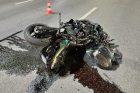 Karaliaus Mindaugo prospekte – BMW ir motociklo avarija Karaliaus Mindaugo prospekte – BMW ir motociklo avarija