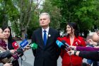 G. Nausėdos spaudos konferencija V. Kudirkos aikštėje G. Nausėdos spaudos konferencija V. Kudirkos aikštėje