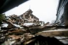 Nugriauta tarpukario vila Žaliakalnyje po žiemos Nugriauta tarpukario vila Žaliakalnyje po žiemos