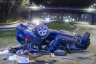 Vilniuje apsivertė girto vairuotojo „BMW X5“ Vilniuje apsivertė girto vairuotojo „BMW X5“