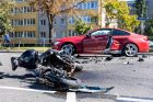Vilniuje – motociklo ir BMW avarija Vilniuje – motociklo ir BMW avarija