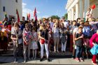 Baltijos kelio 30-čio minėjimas sostinės Katedros aikštėje Baltijos kelio 30-čio minėjimas sostinės Katedros aikštėje