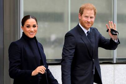 Princas Haris su žmona Meghan