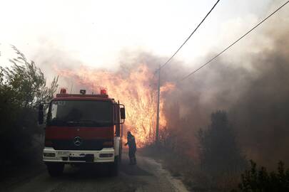 Gaisrai Graikijoje.