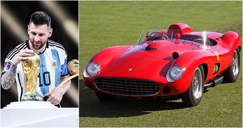 Kolekcija: brangiausias L. Messi garaže – 1957-ųjų „Ferrari 335 S Spider Scaglietti“. 