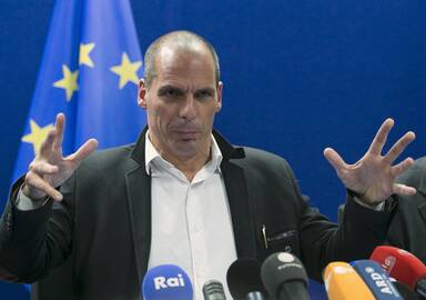 Graikijos finansų ministras Y. Varoufakis