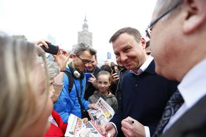 Lenkijos prezidento rinkimus laimėjo partijos „Įstatymas ir teisingumas“ kandidatas A. Duda 