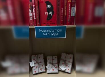 Įprasta: lentynoje „Pasimatymas su knyga“ esantys leidiniai išduodami 30-iai dienų su galimybe šį terminą pratęsti.