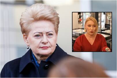 Dalia Grybauskaitė (kairėje), Simona Broks (dešinėje)