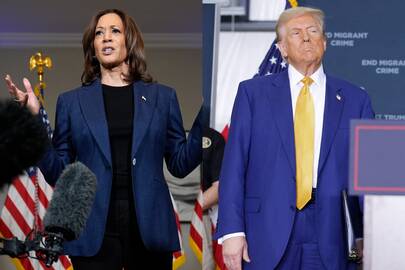 Kamala Harris ir Donaldas Trumpas