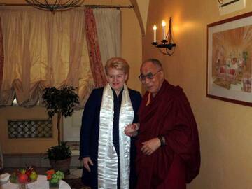 Dalia Grybauskaitė ir Dalai Lama