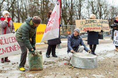 Šančiškių protestas prie savivaldybės