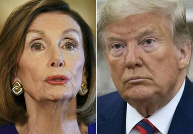 Nancy Pelosi ir Donaldas Trumpas