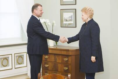 Saulius Skvernelis ir Dalia Grybauskaitė