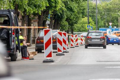 Nepatogumai: kol vyksta išmaniosios parkavimo sistemos diegimo darbai, laikinai negalima palikti automobilių.