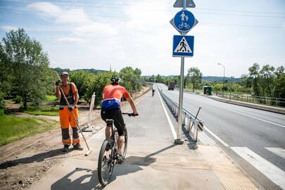 Sujungs: baigiamas įrengti takas per Raudondvario tiltą taps trūkstama jungtimi.