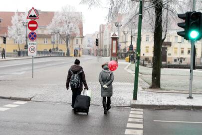 Prognozė: jau kurį laiką uostamiestyje viešinti žiema kitą savaitę trauktis nežada.