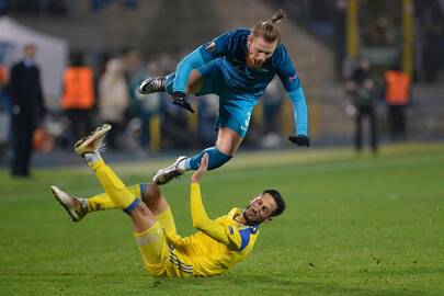 "Zenit" futbolininkai 2:0 įveikė "Maccabi" komandą