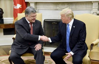 Petro Porošenka ir Donaldas Trumpas