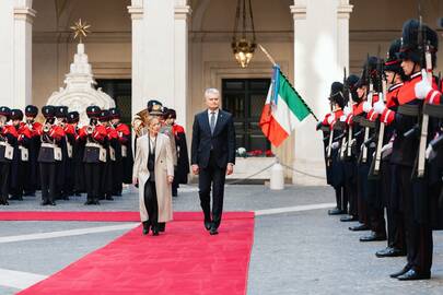 Giorgia Meloni ir Gitanas Nausėda