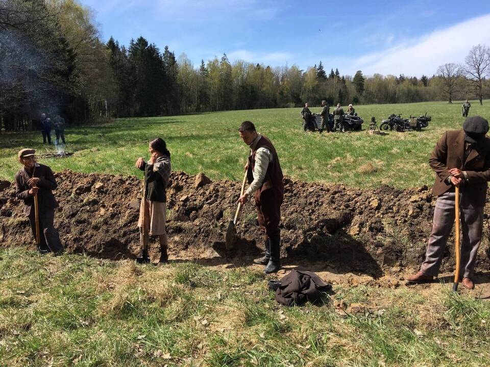 Serialo „Laisvės kaina. Partizanai“ filmavimas Rumšiškėse