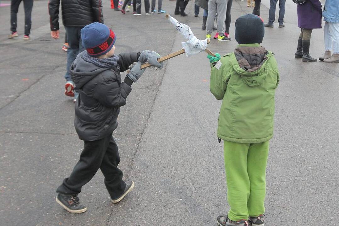 Kačerginėje, Nemuno žiedo lenktynių trasoje vyko bėgimas „Pagauk Valentiną“.