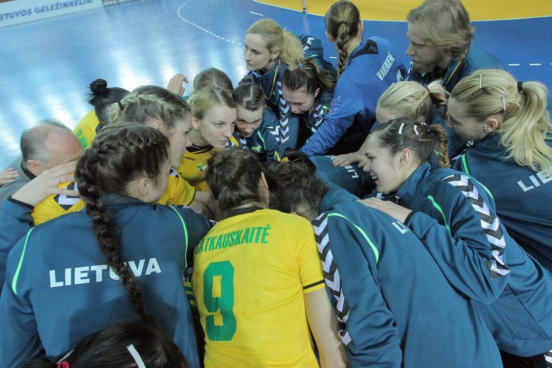 Lietuvos rankininkės Kaune pralaimėjo baltarusėms Europos čempionato atrankos rungtynes 21:29.