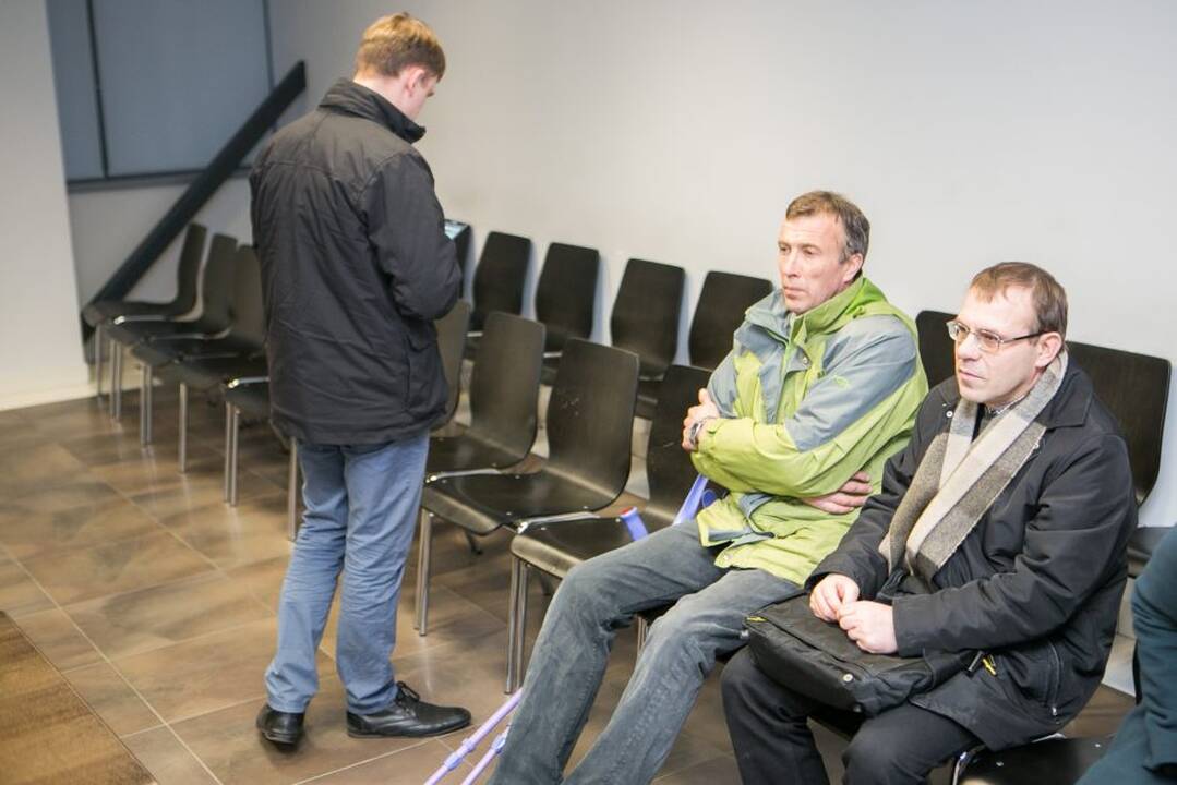 K.Šventoraitis (iš kairės), J.Ulevičius ir J.Kazlauskas savo kaltę neigė