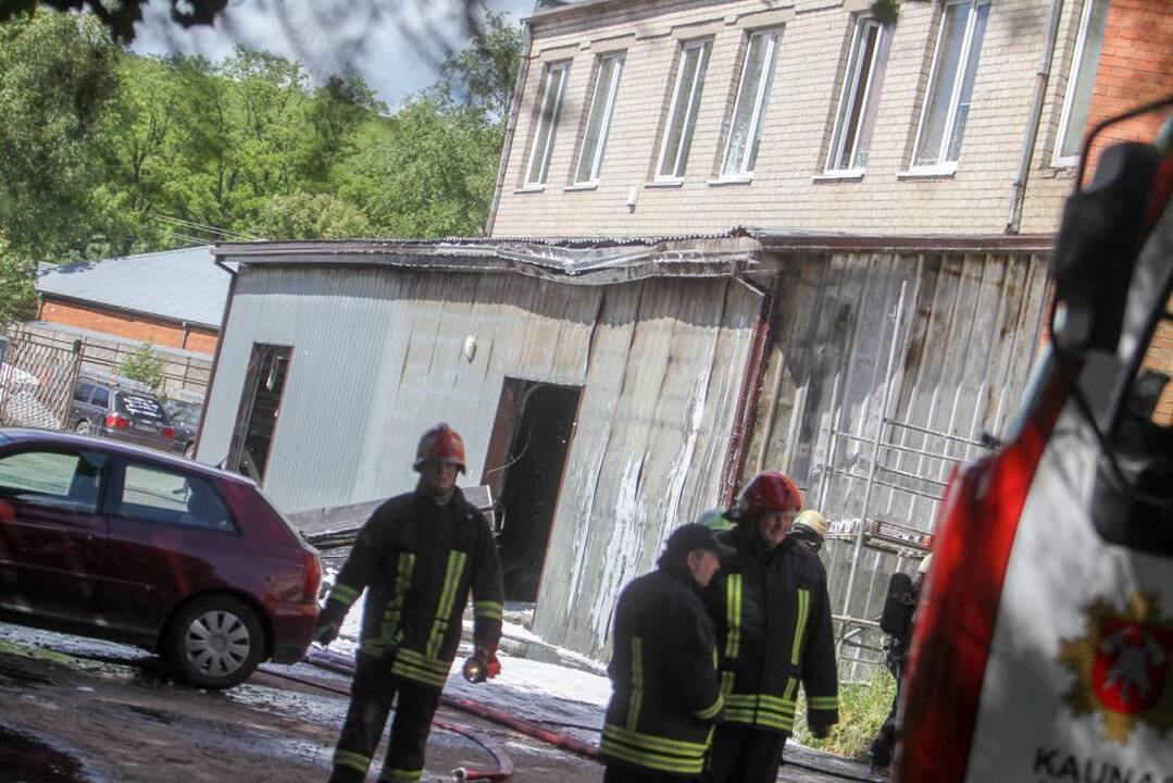 Gaisras ir dujų nuotekis Vilijampolėje