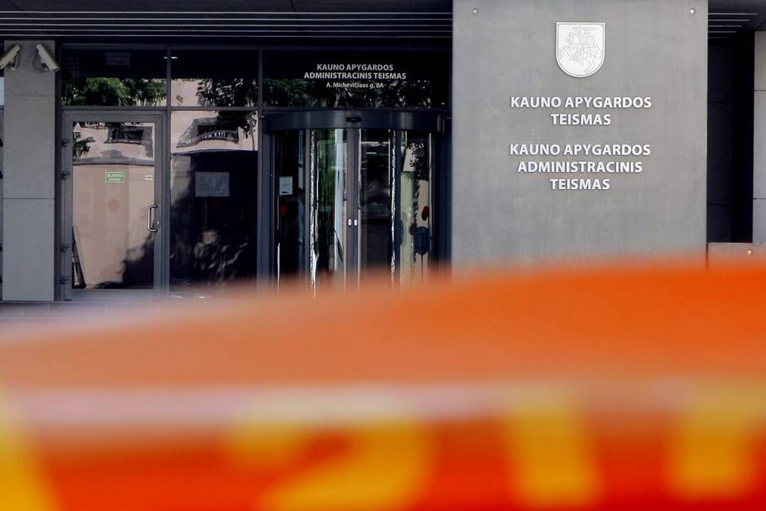 Evakuotas Kauno apygardos teismas
