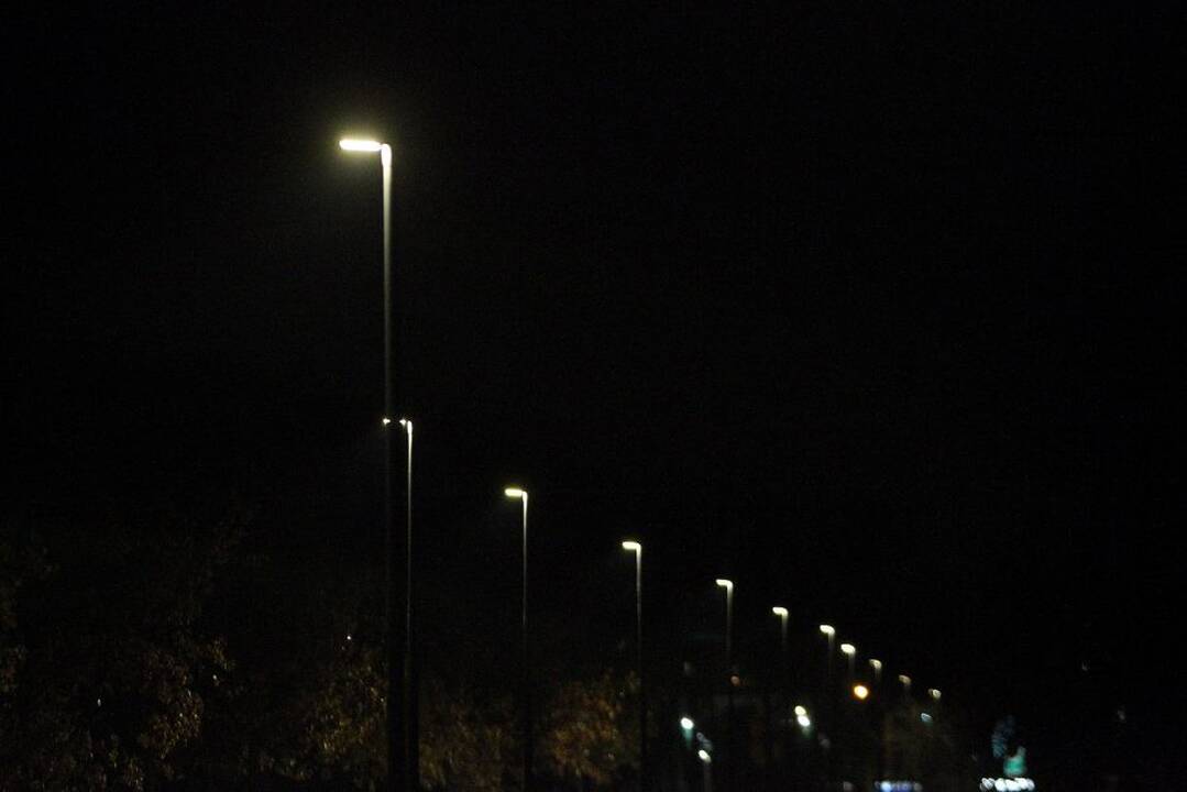Kalniečių parke – naujas LED apšvietimas