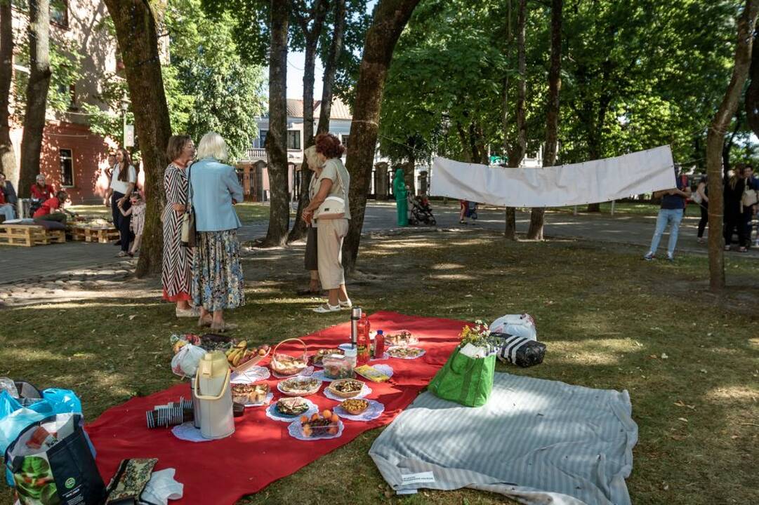 Piknikas Prezidentūros kiemelyje