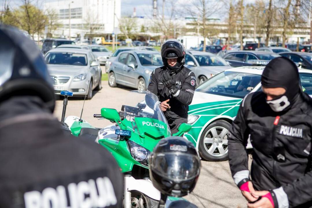 Kauno policijos motociklų reidas