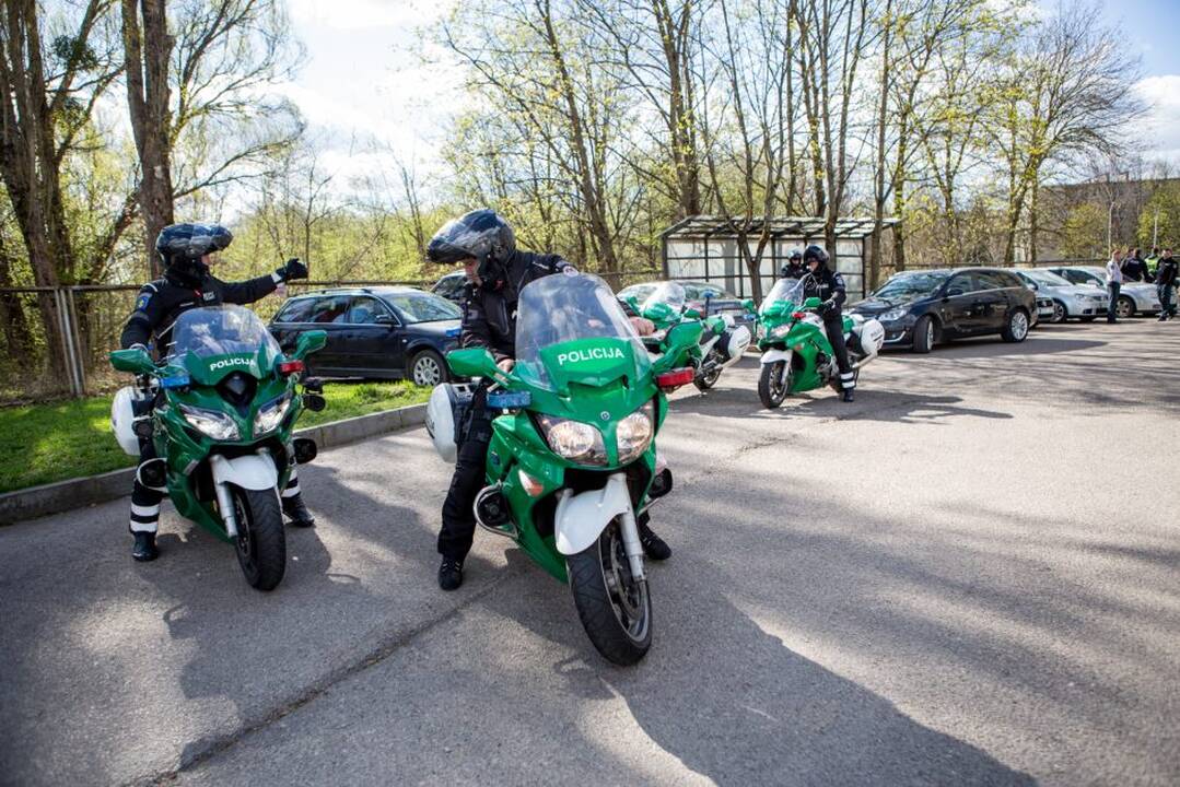Kauno policijos motociklų reidas